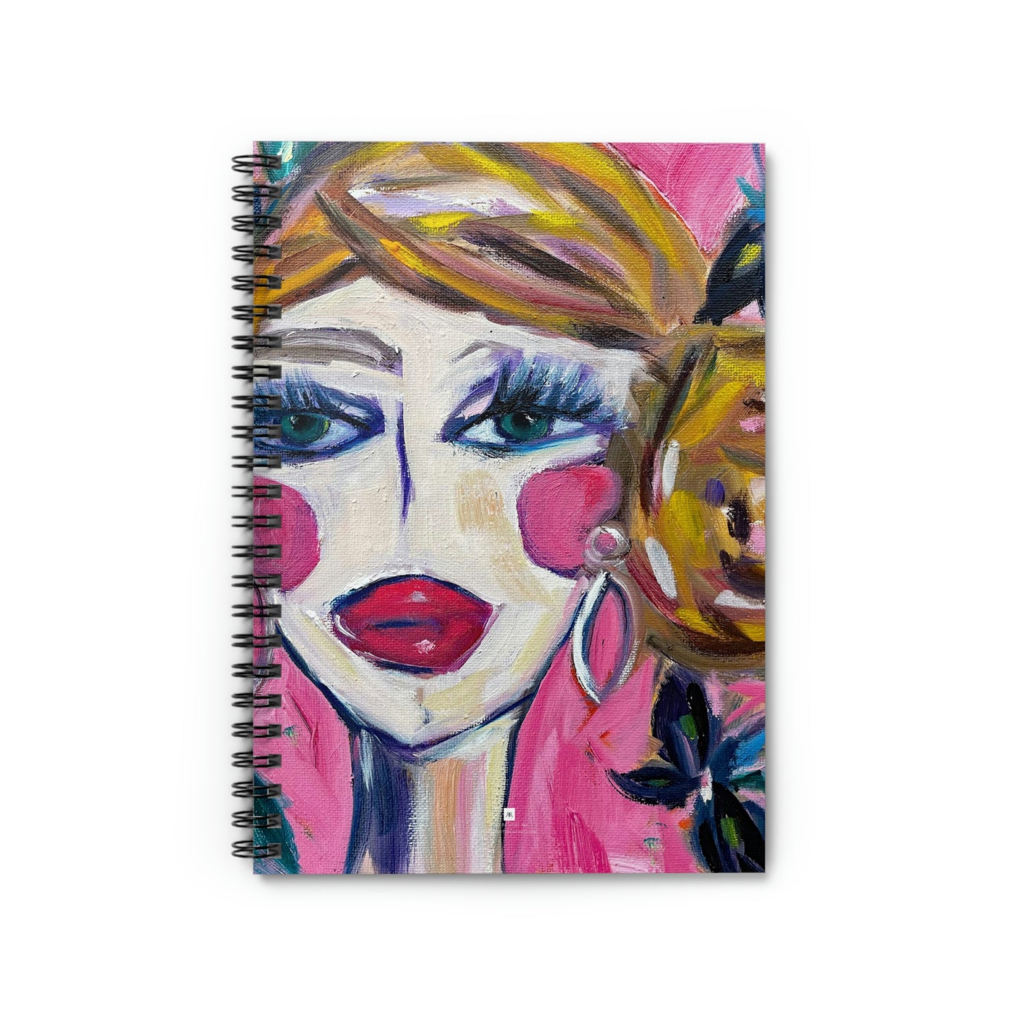 Lady with Irises Spiral Notebook