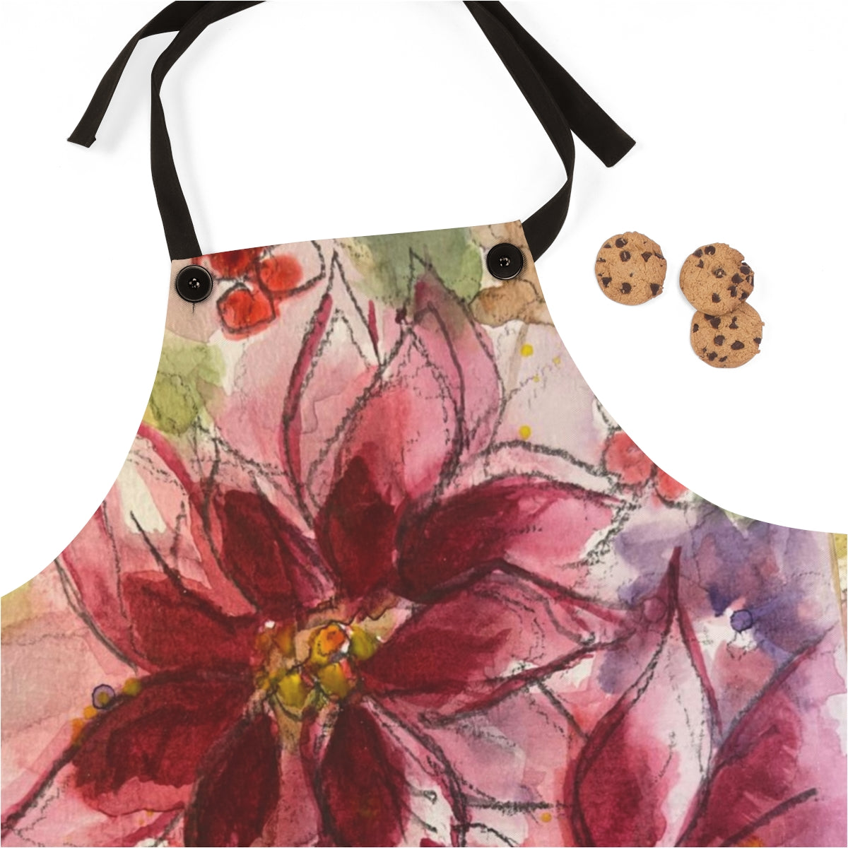 Red Poinsettias Apron