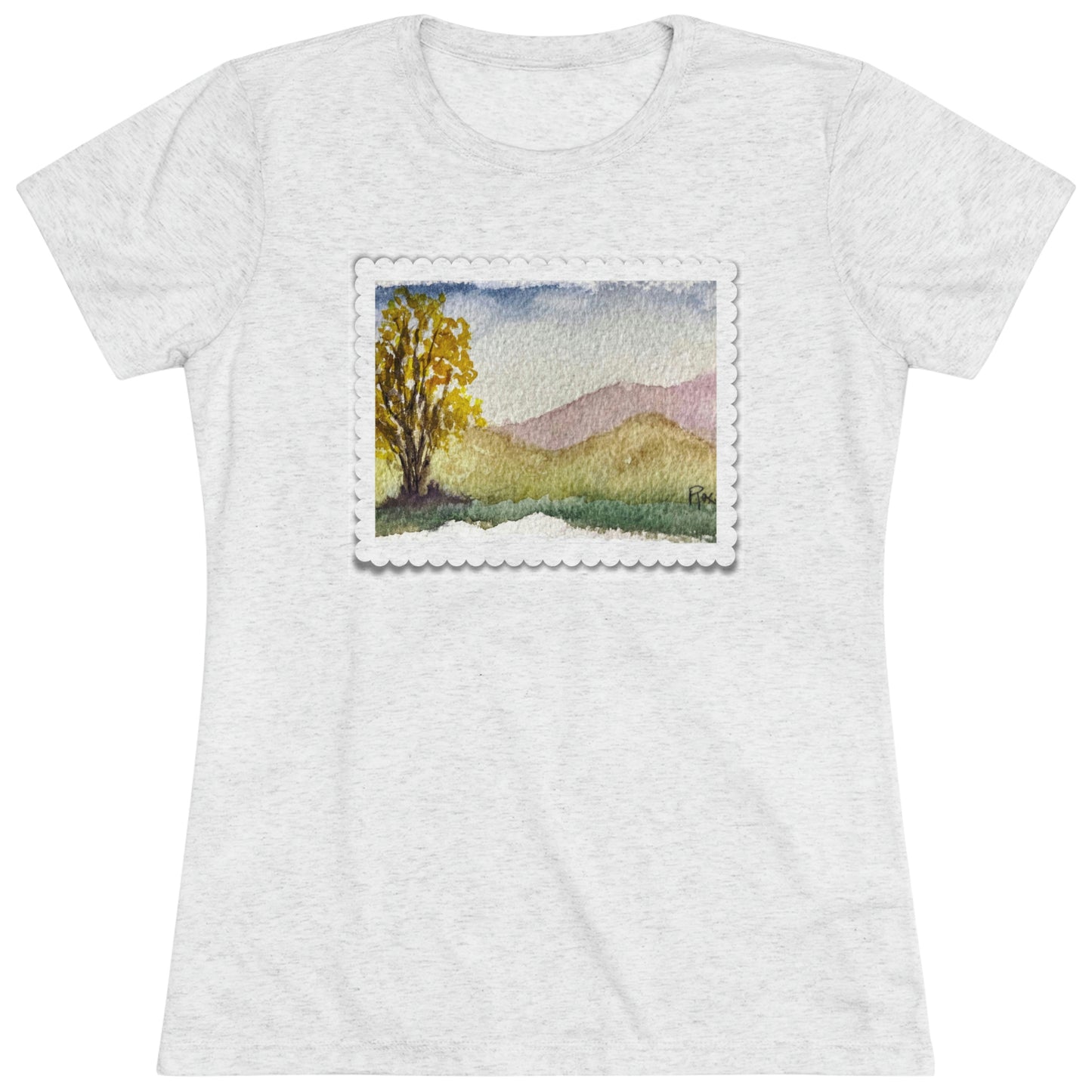 Cottonwood Camiseta ajustada Triblend Tee para mujer