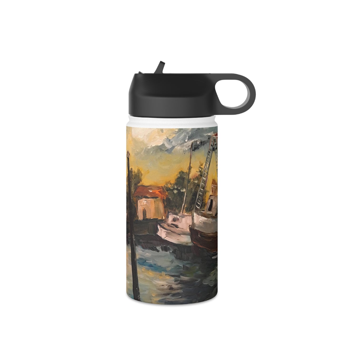 Jeanne's Harbor (Clearwater) Stainless Steel Water Bottle, Standard Lid