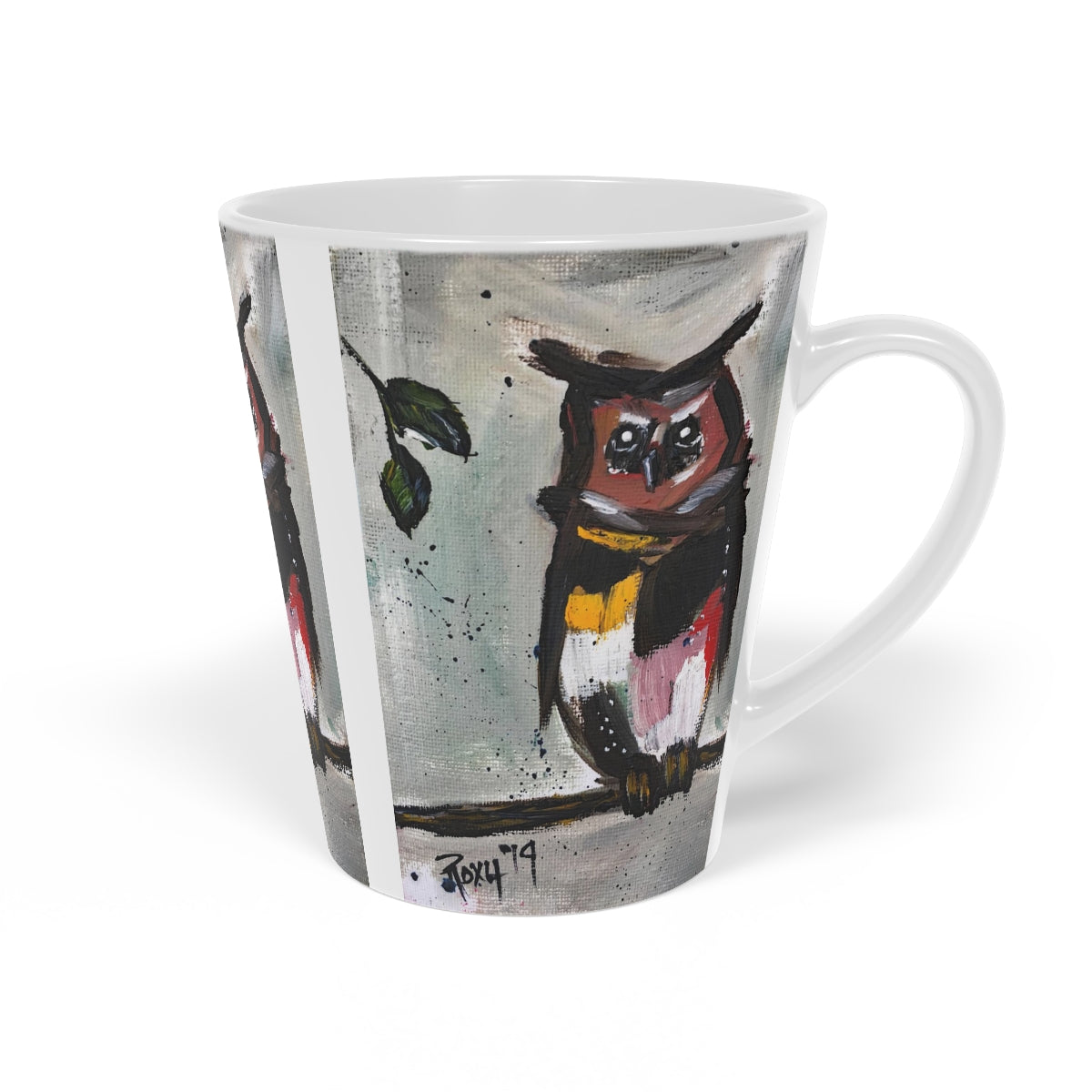 Brown Barn Owl  Latte Mug, 12oz