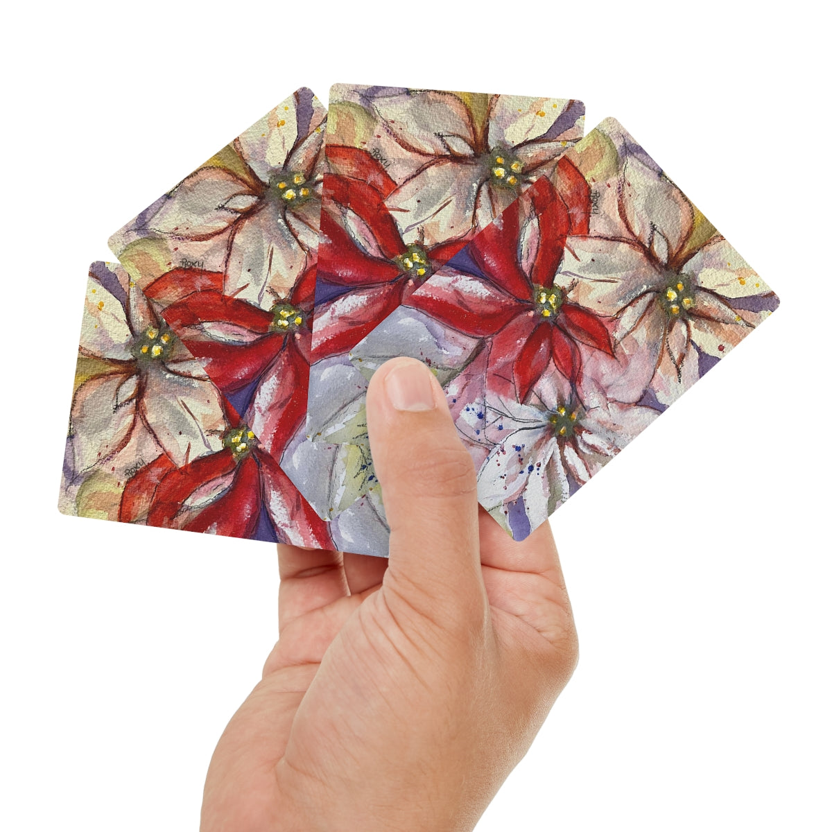 Poinsettias Poker Cards/Playing Cards