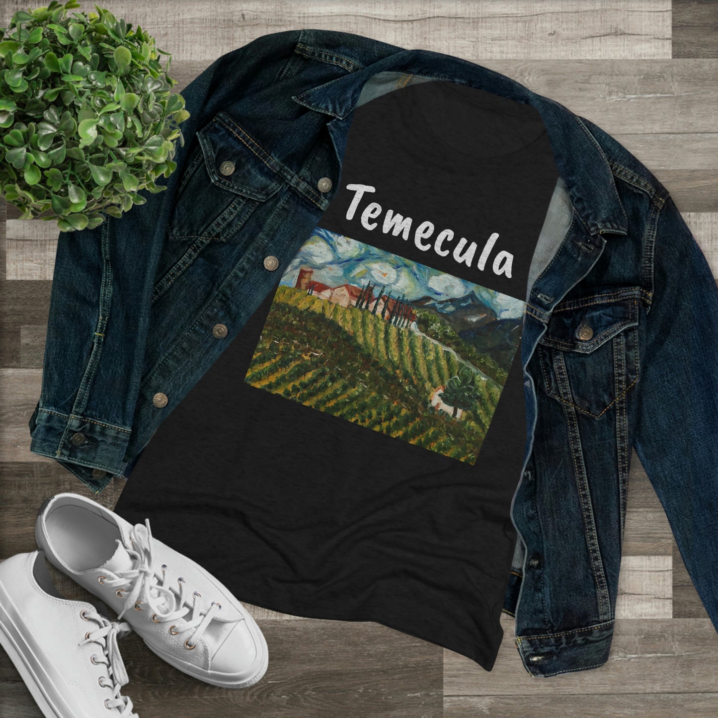 Avensole Vineyard and Winery Temecula Tee-shirt Triblend ajusté pour femmes