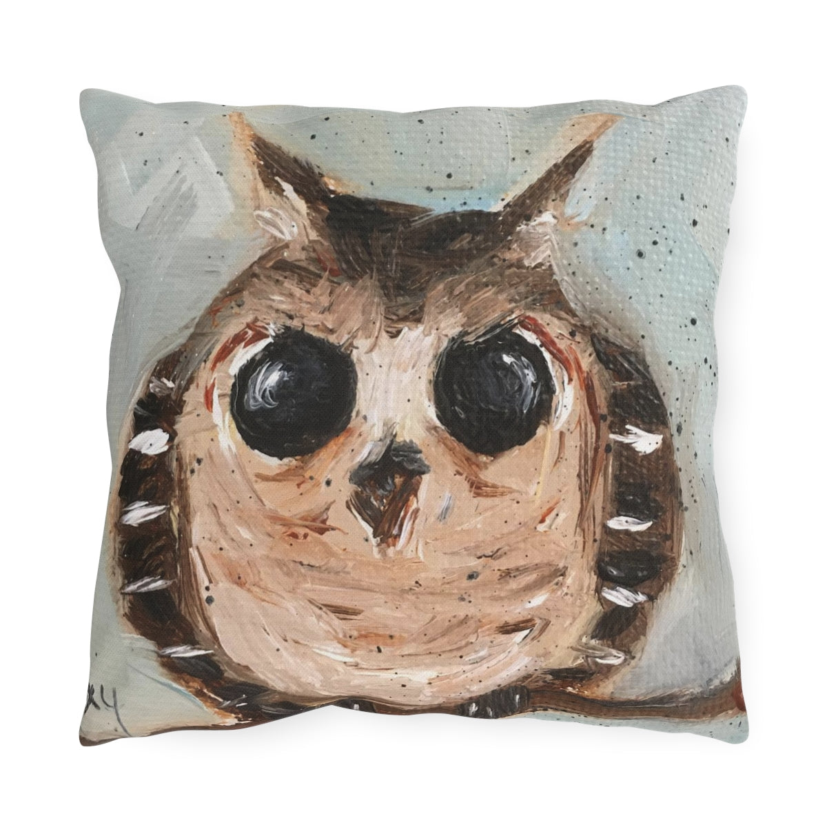 Adorable Baby Owl Outdoor Pillows