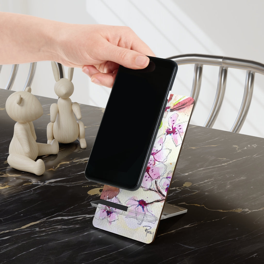 Watercolor Cherry Blossoms Phone Stand