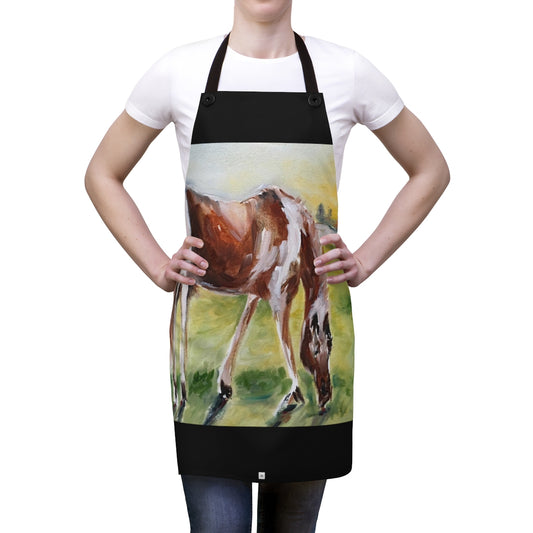 Lazy Grazing Horse Apron