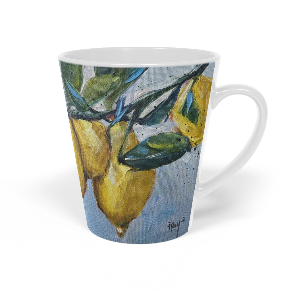 Tasse à café au lait aux citrons, 12 oz