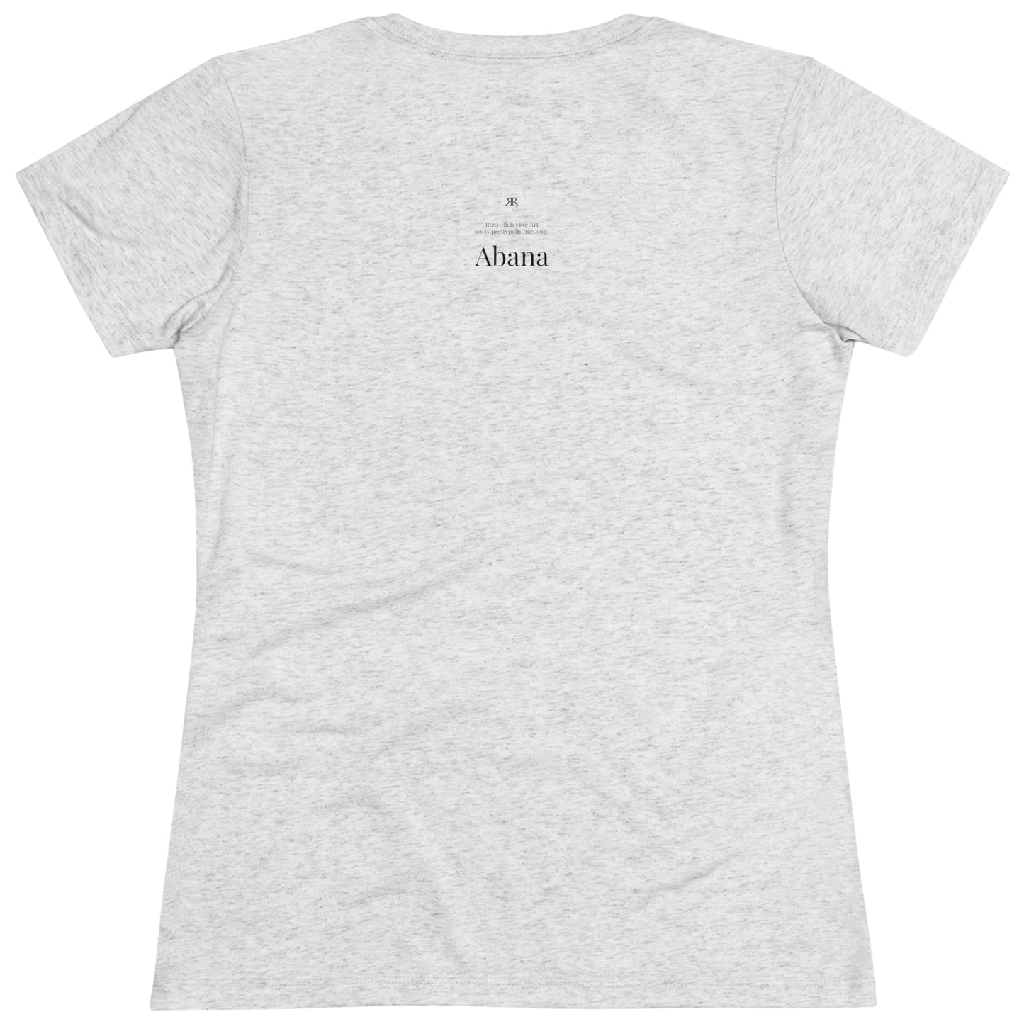 Abana (image on front) Women's fitted Triblend Tee  tee shirt
