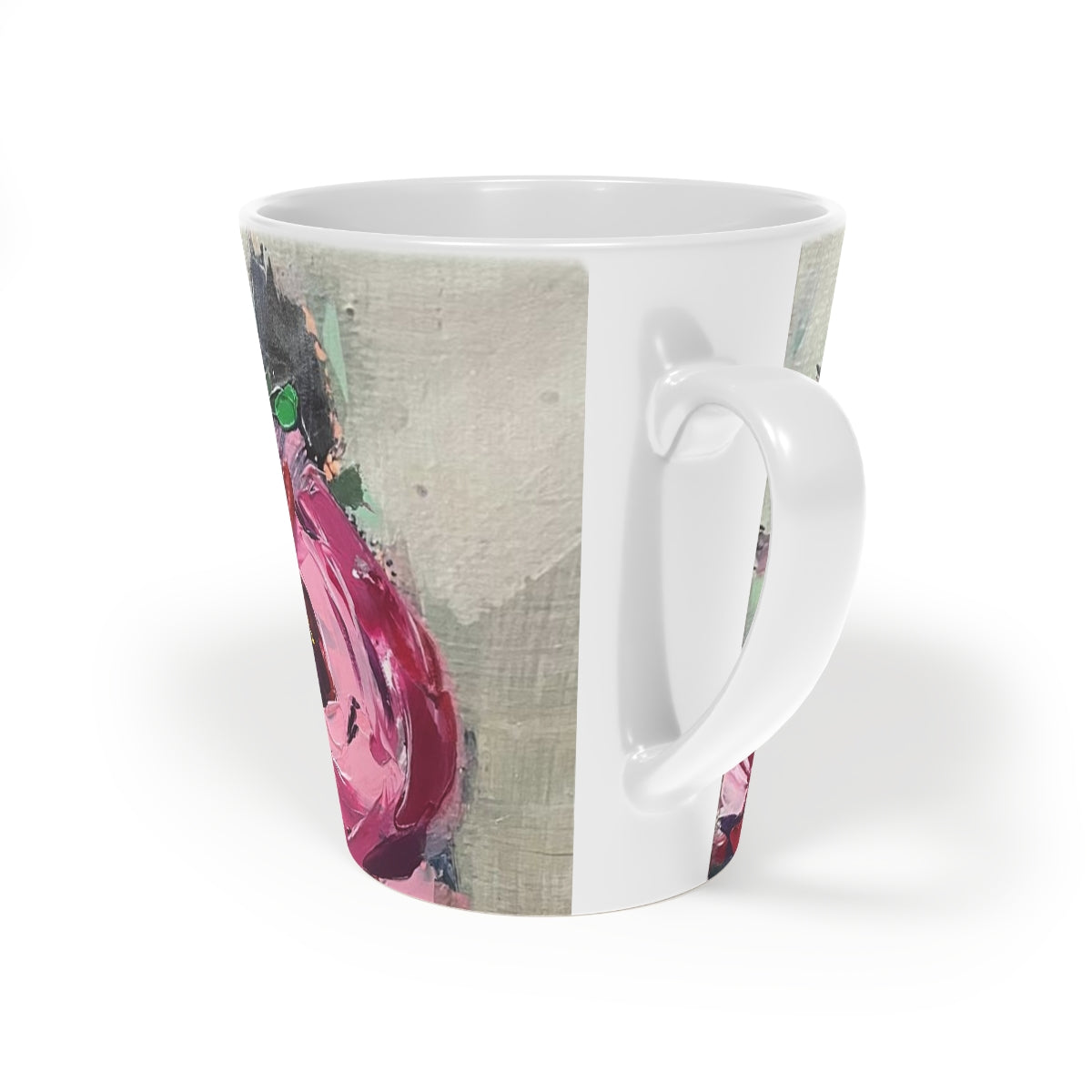Shabby Pink Roses  Latte Mug, 12oz