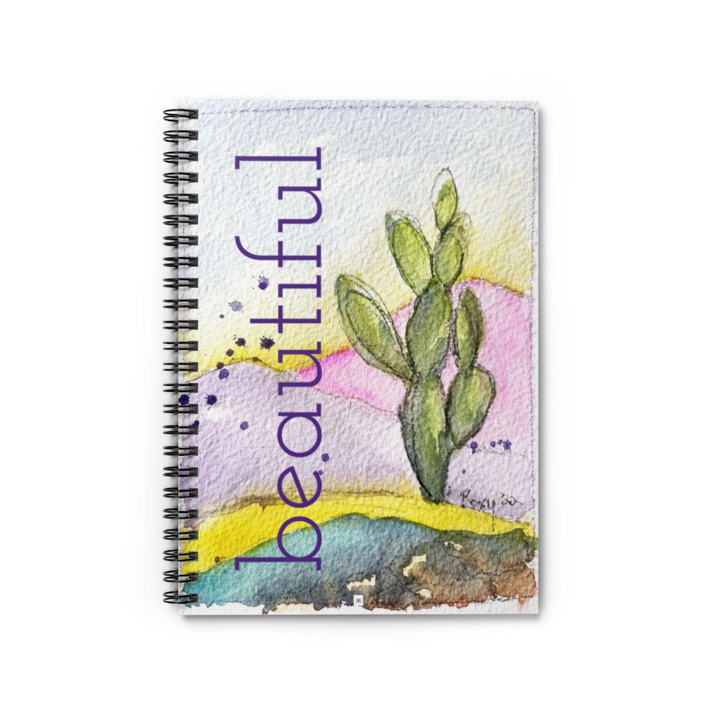 Beautiful Cactus Spiral Notebook
