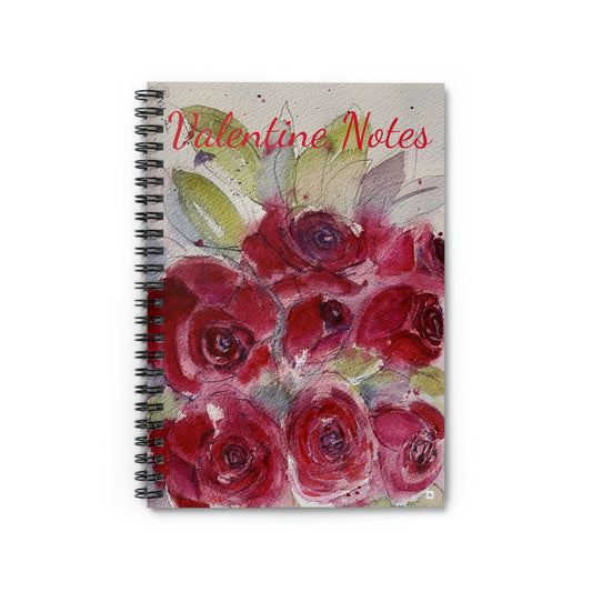 Rosas Rojas "Notas de San Valentín" Cuaderno de espiral