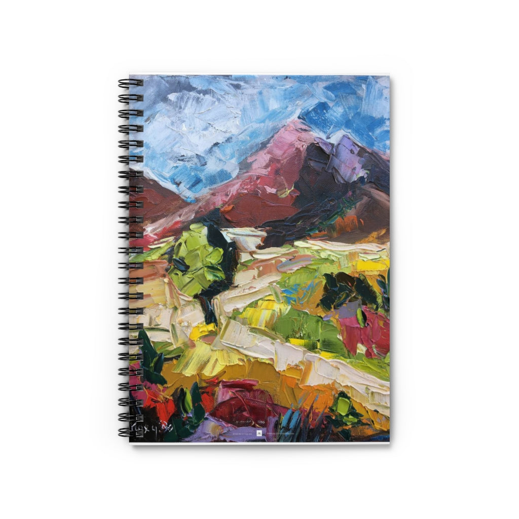 "Mountain Trails" Southwestern Landscape Spiral Notebook