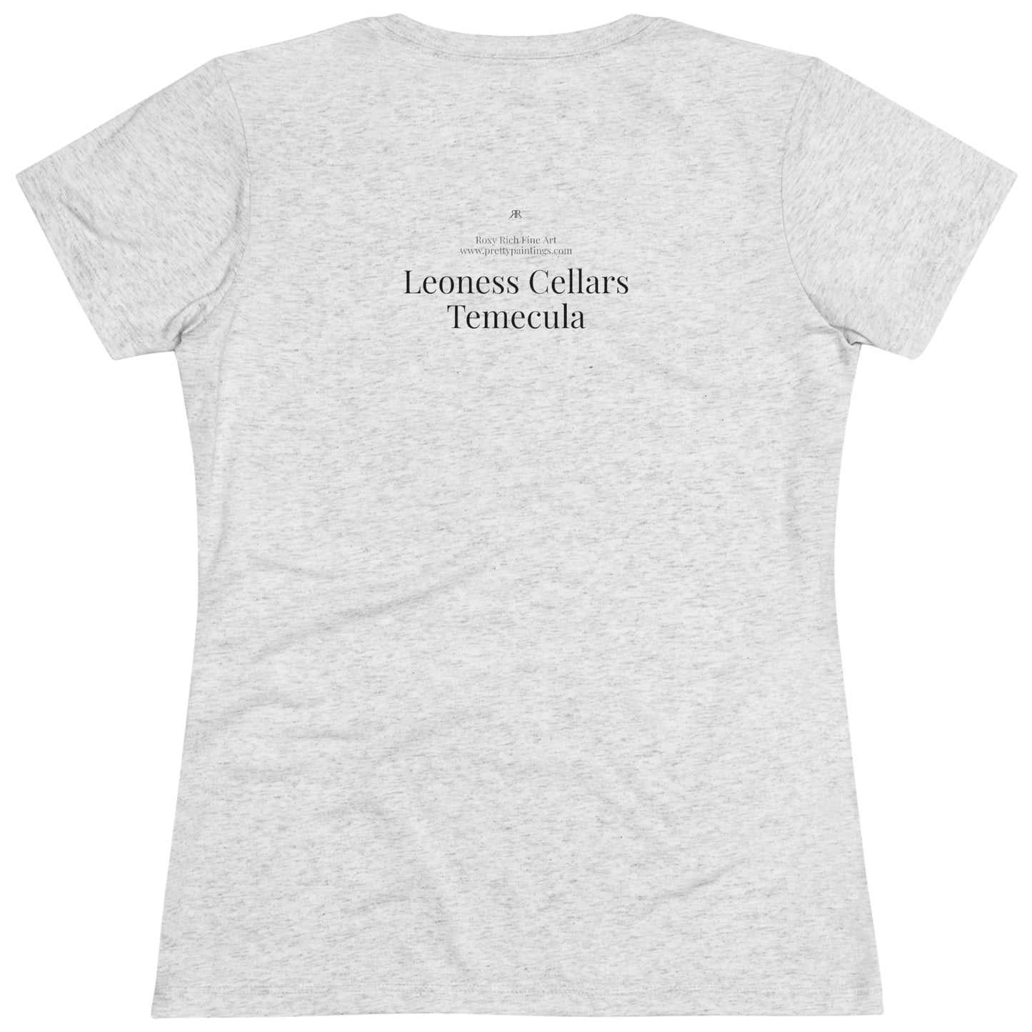 Leoness Cellars (that day it snowed) Temecula Women's fitted Triblend Tee  tee shirt