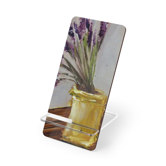 Lavender in a Yellow Pitcher Phone Stand