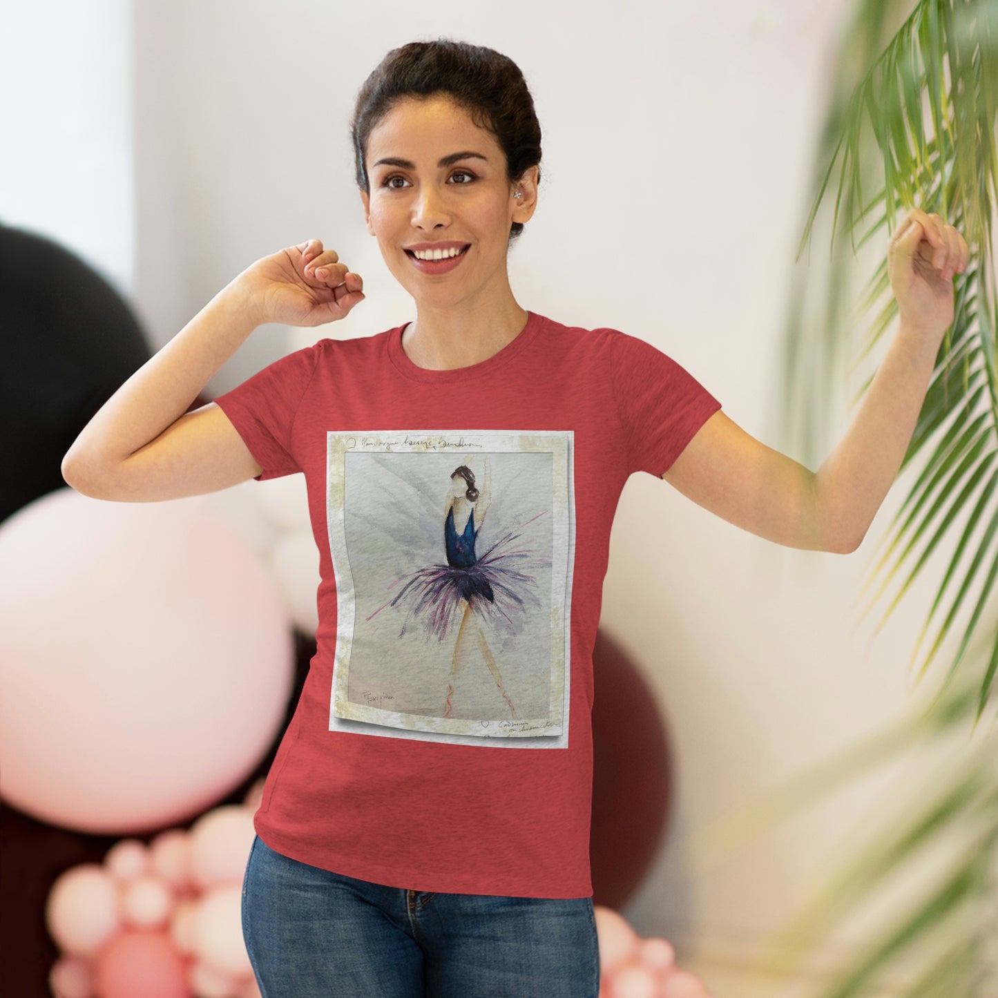 Ballet Dancer "Shine" Camiseta Triblend ajustada para mujer