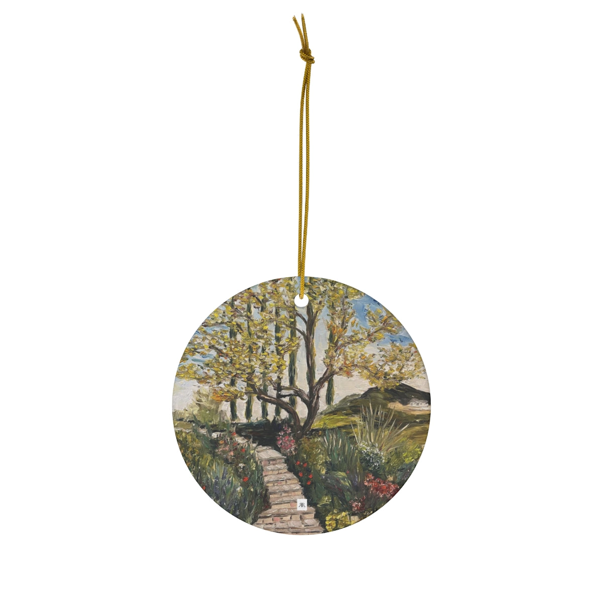 Olive Tree and Garden at  GBV Winery Ceramic Ornament