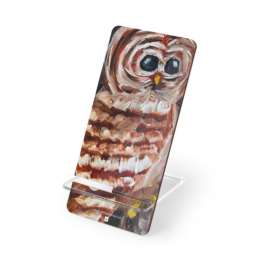 Barred Owl Phone Stand