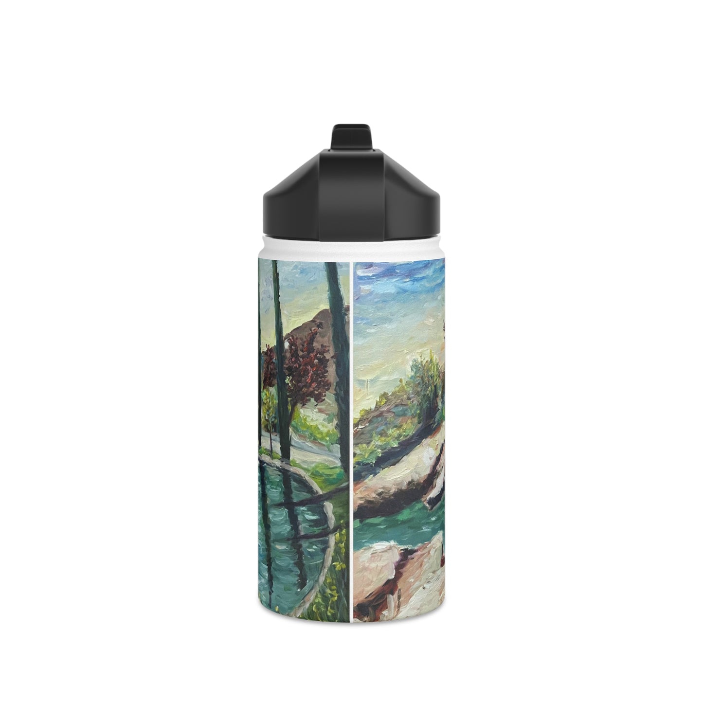 The Pond (GBV Winery) Stainless Steel Water Bottle, Standard Lid