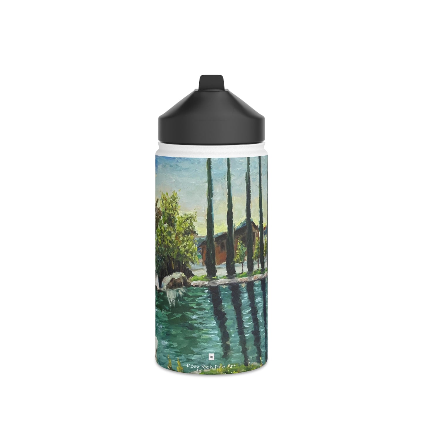 The Pond (GBV Winery) Stainless Steel Water Bottle, Standard Lid