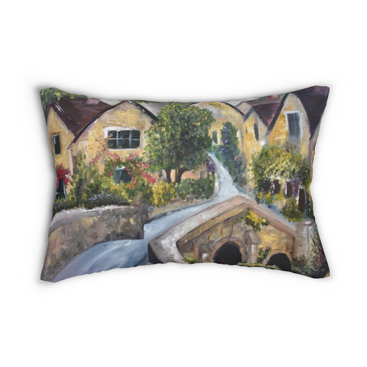 Castle Combe Cotswolds Lumbar Pillow