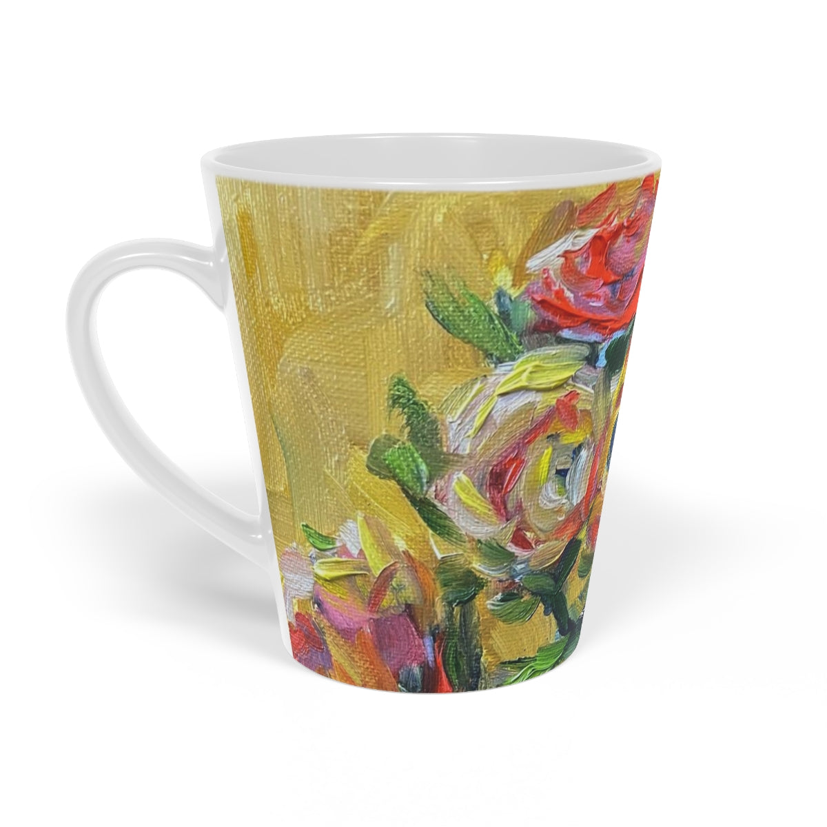 Colorful Fall Blooms  Latte Mug, 12oz