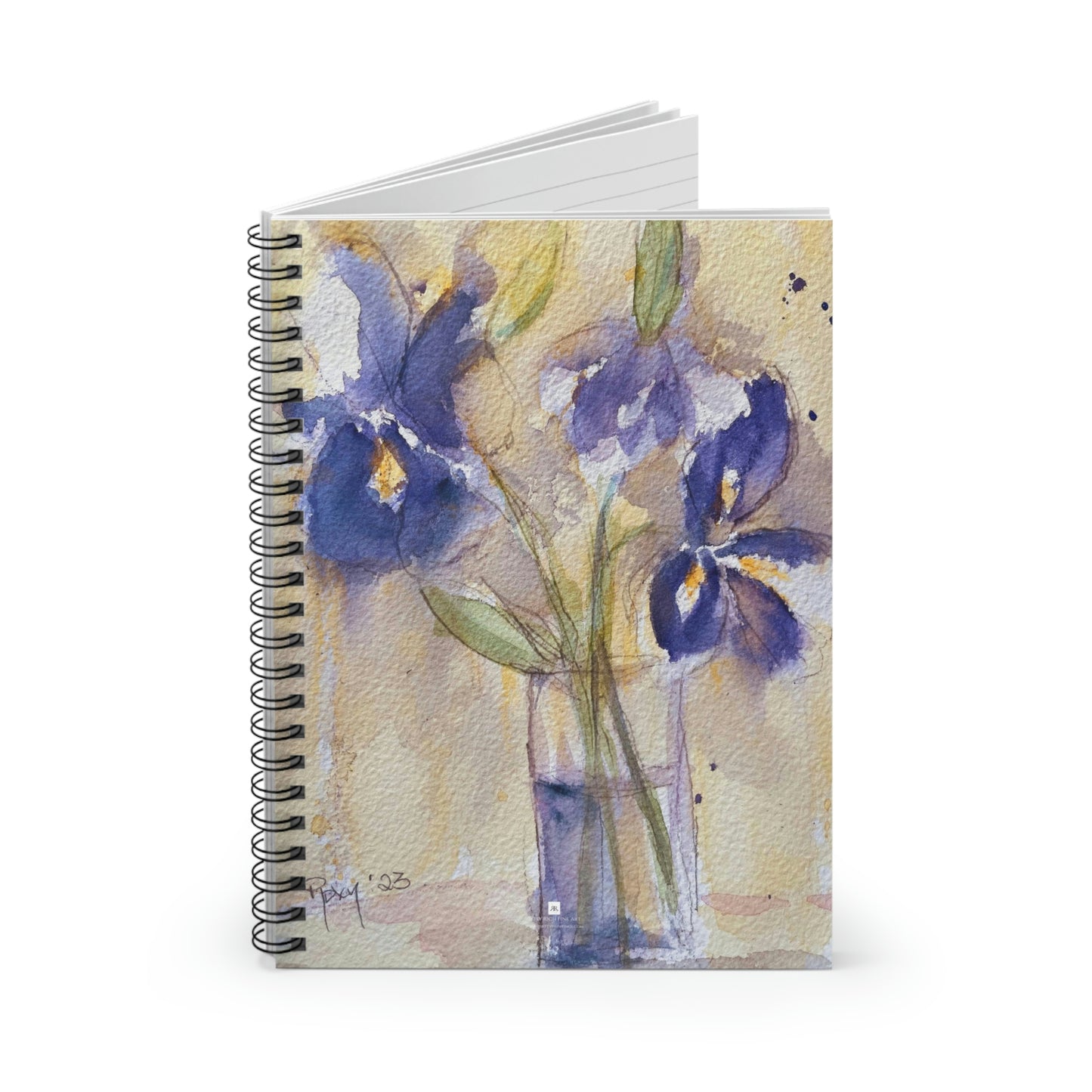 Iris violets Cahier à spirale