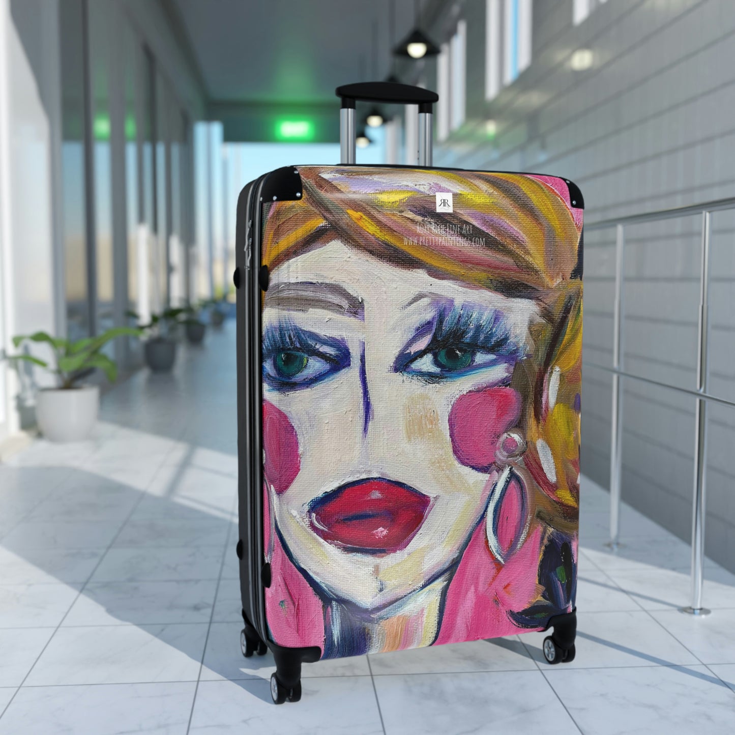 Dame aux iris - Valise à main