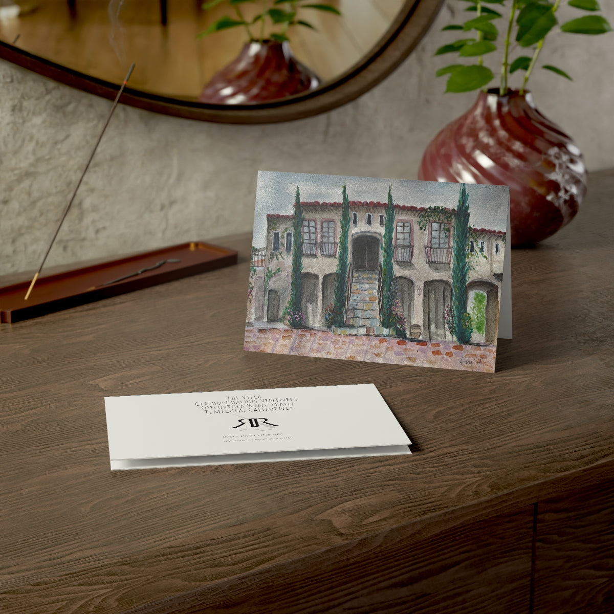 The Villa (Gershon Bachus Vintners) Greeting Cards