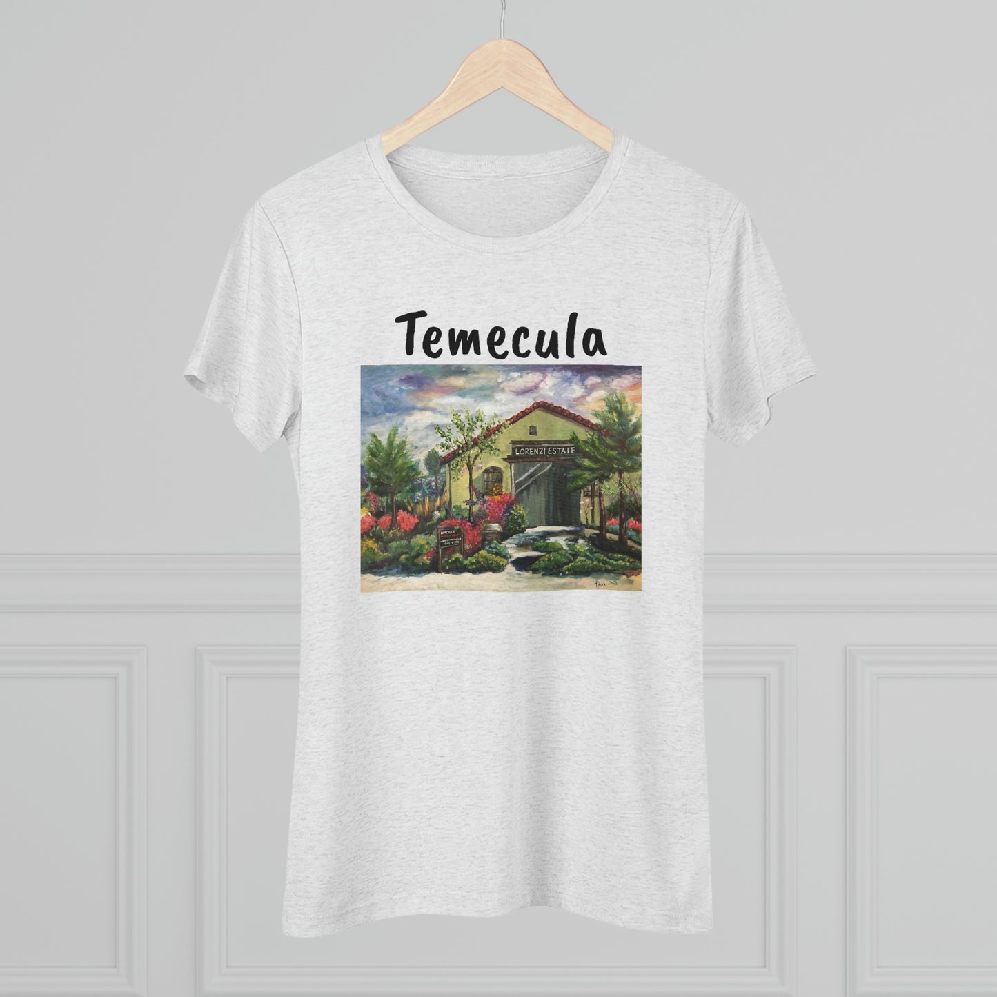 Lorenzi Estate Wines Temecula Camiseta Triblend ajustada para mujer
