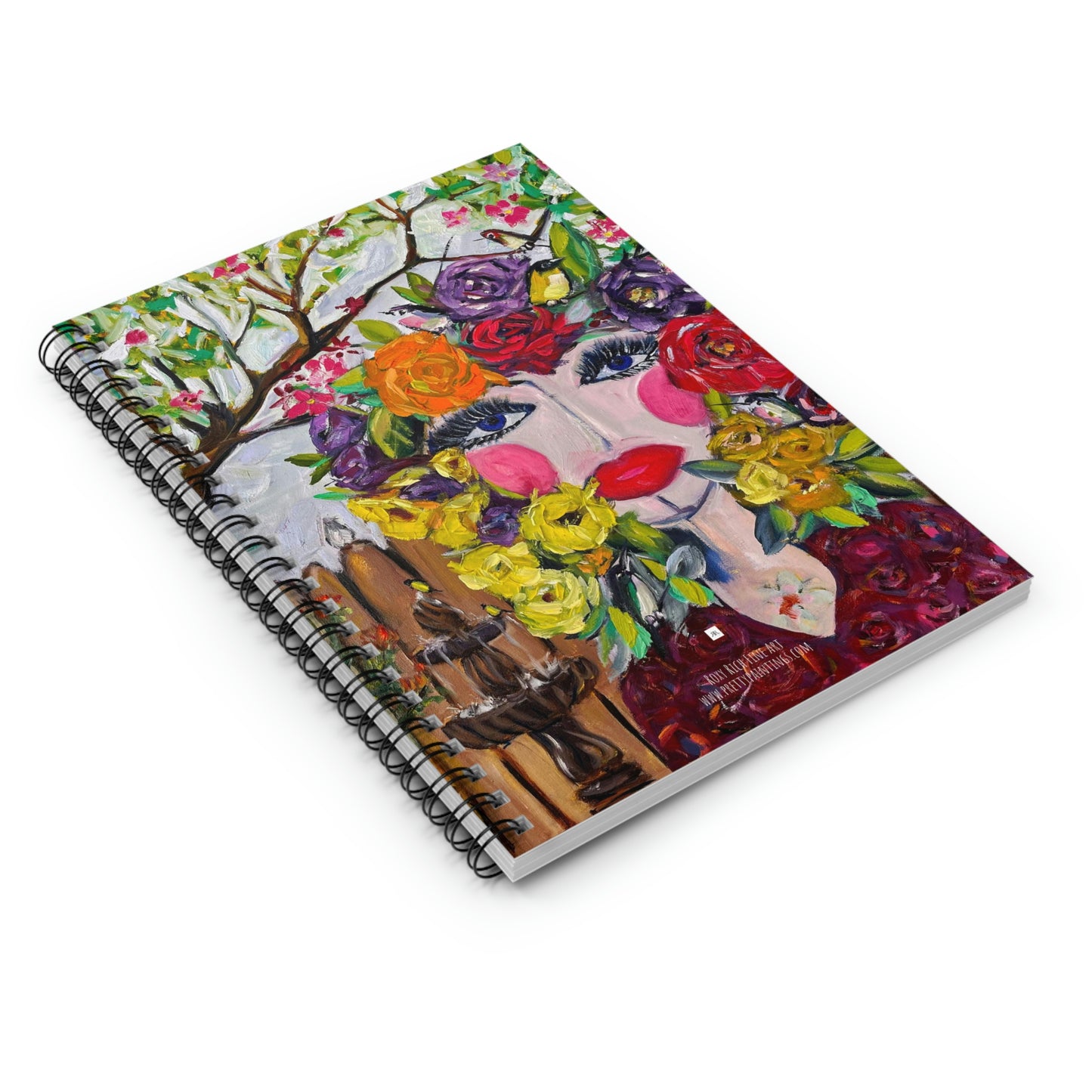 Birds and Blossoms Spiral Notebook