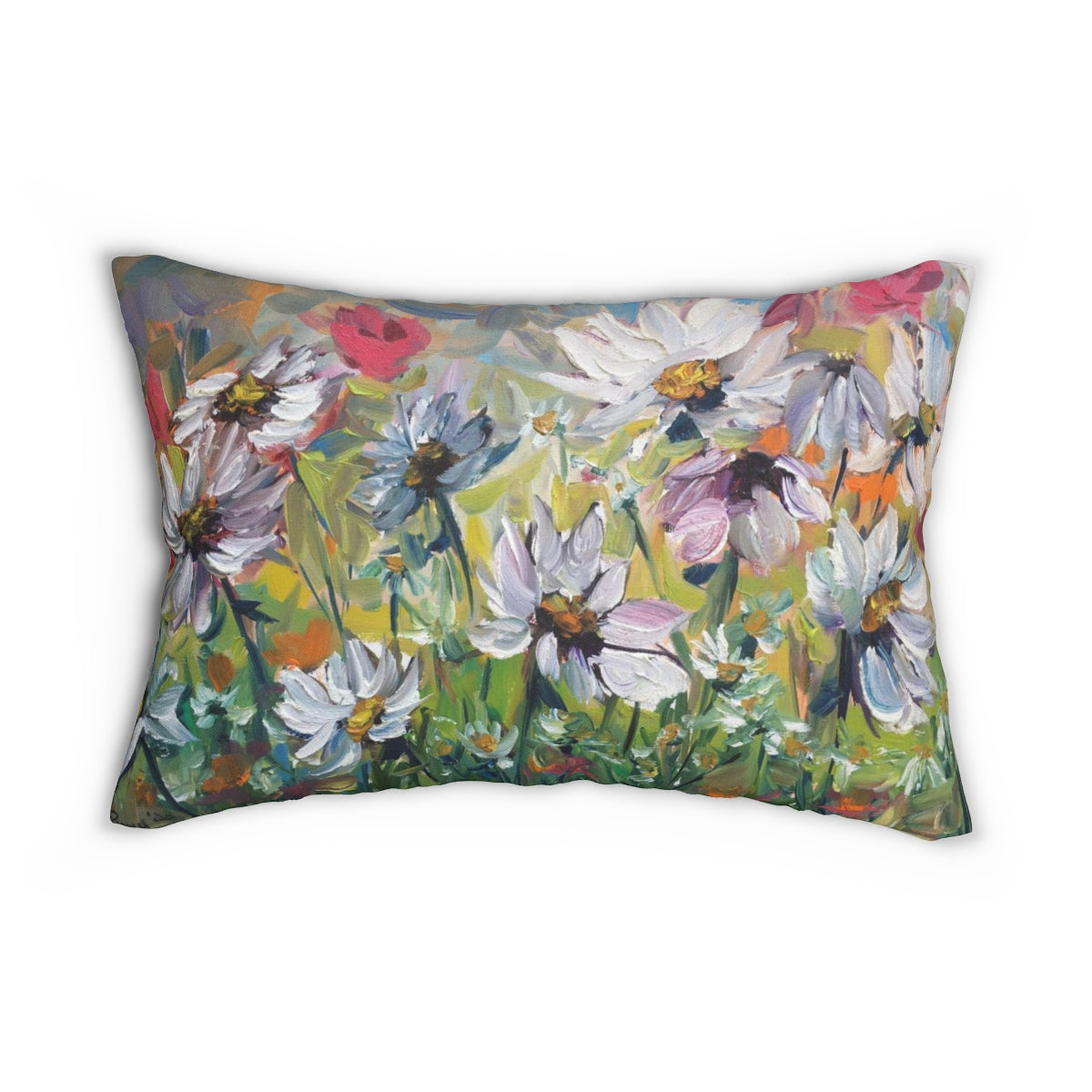 Daisy Garden Lumbar Pillow