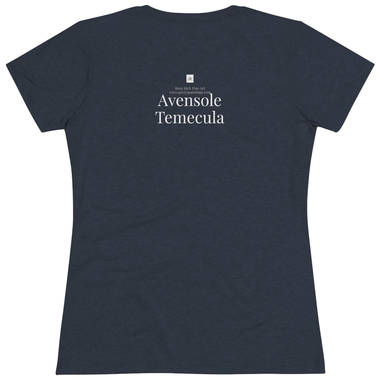 Avensole Vineyard and Winery Temecula Tee-shirt Triblend ajusté pour femmes