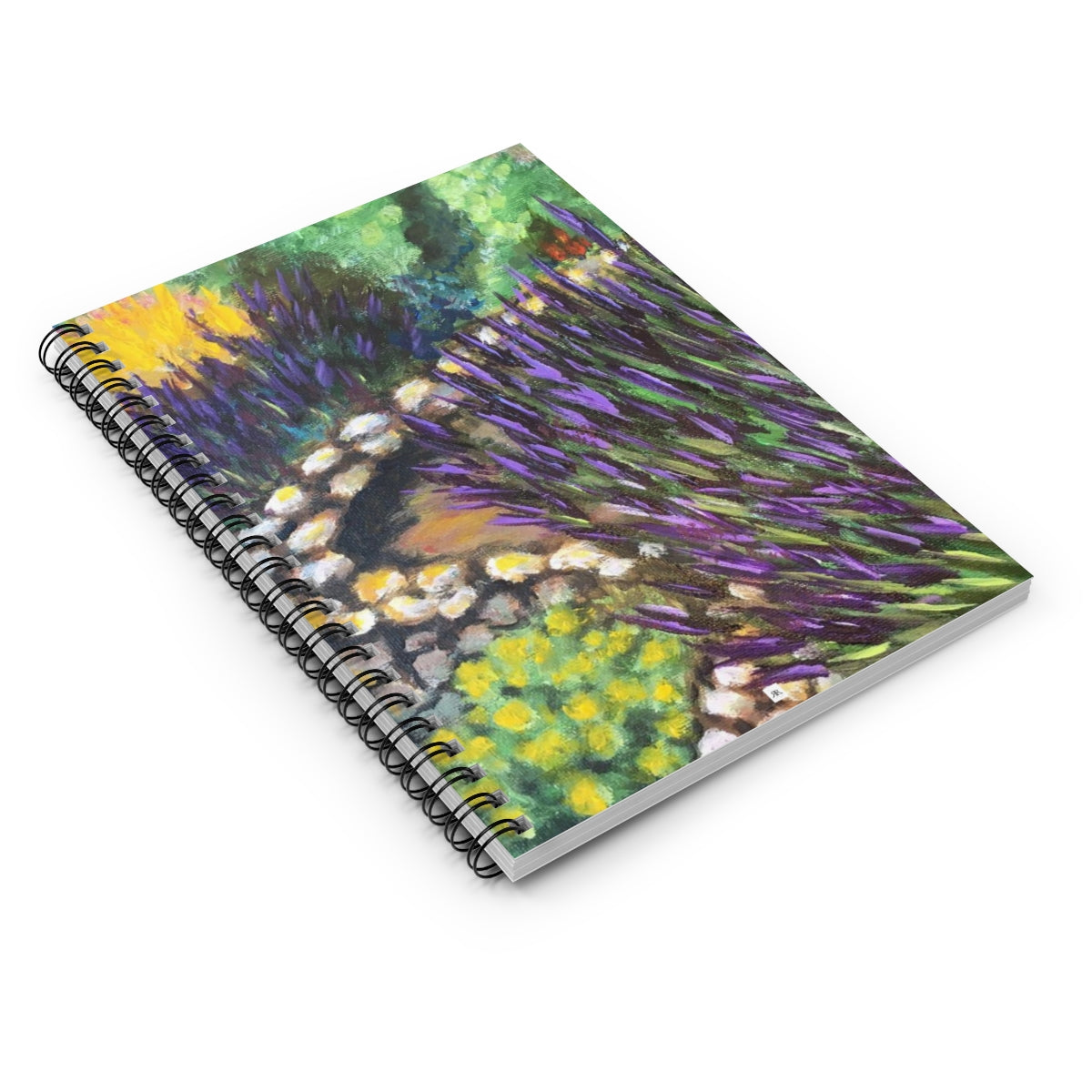Lavender Garden Spiral Notebook