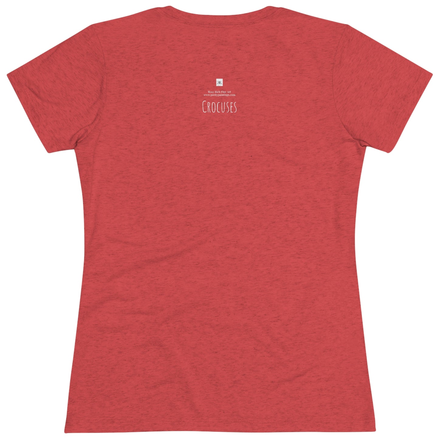 Crocuses Camiseta ajustada Triblend Tee para mujer