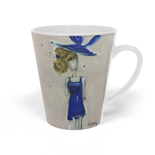Fascinating in Blue Latte Mug, 12oz