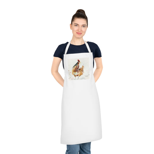 Gallo caprichoso en delantal Regalo de cocina para cocineros y amantes del gallo