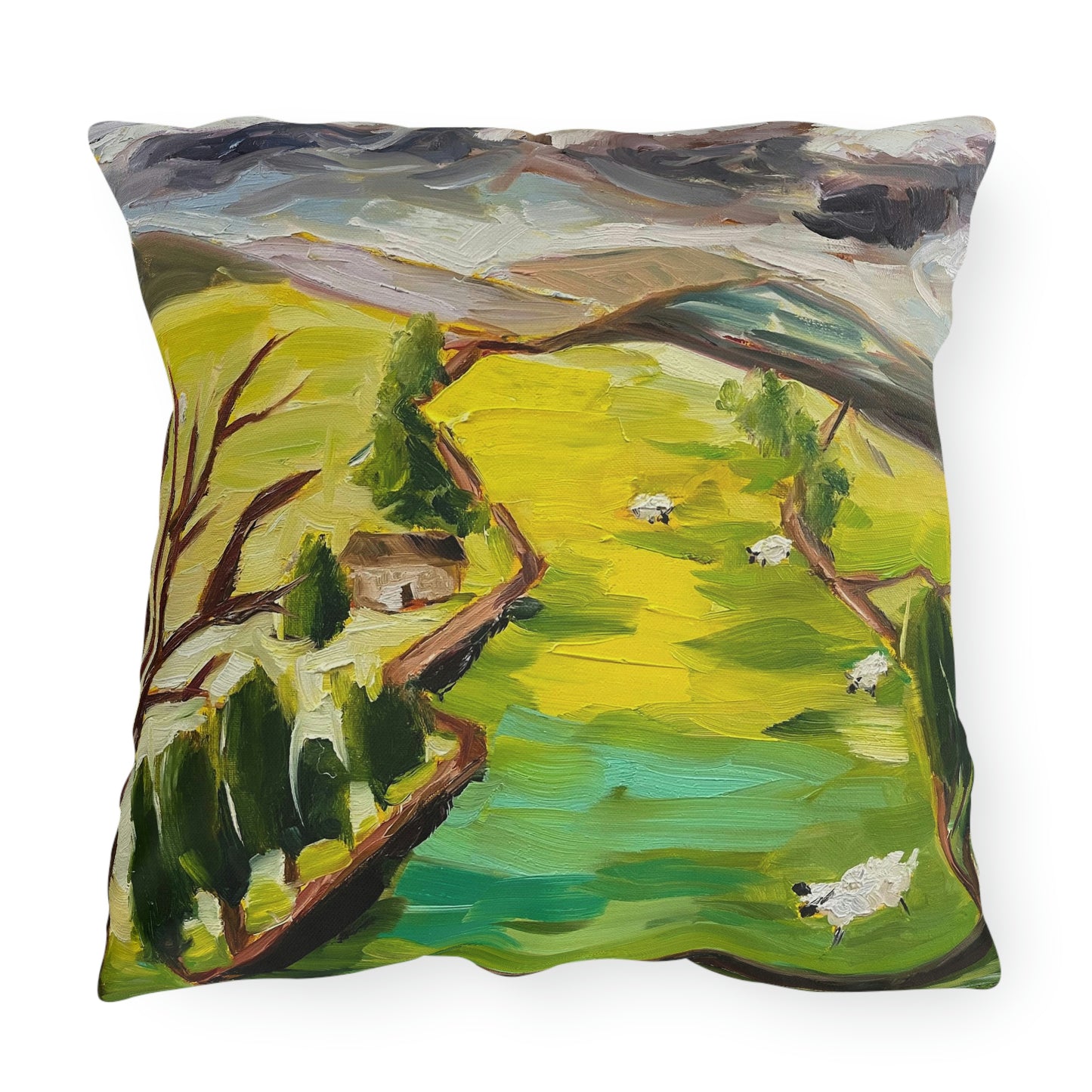 Stormy day in Yorkshire Dales Outdoor Pillows