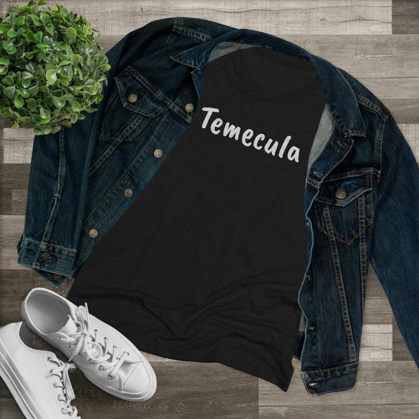 Wine Country Temecula Tee-shirt Triblend ajusté pour femmes