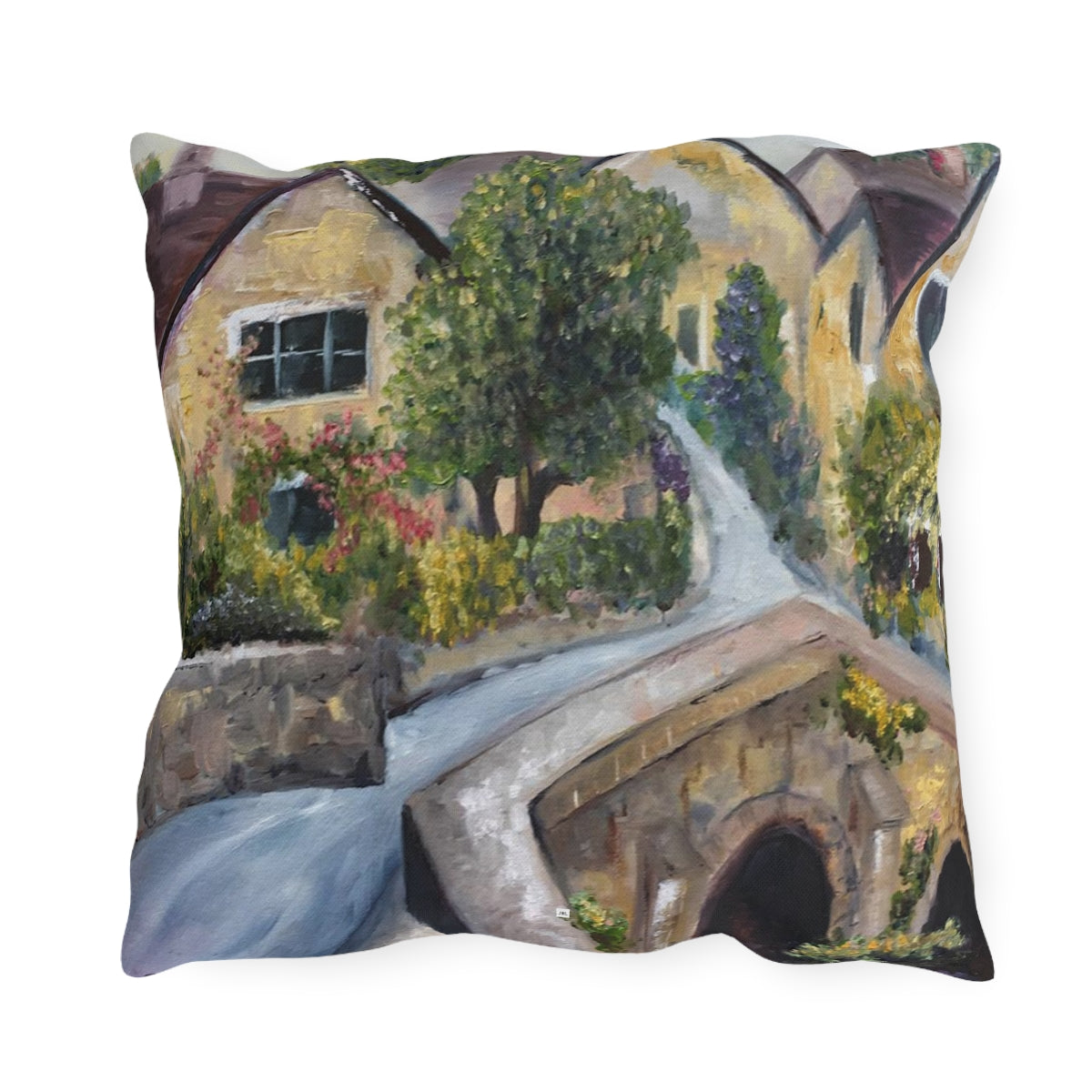 Castle Combe Cotswolds Outdoor Pillows