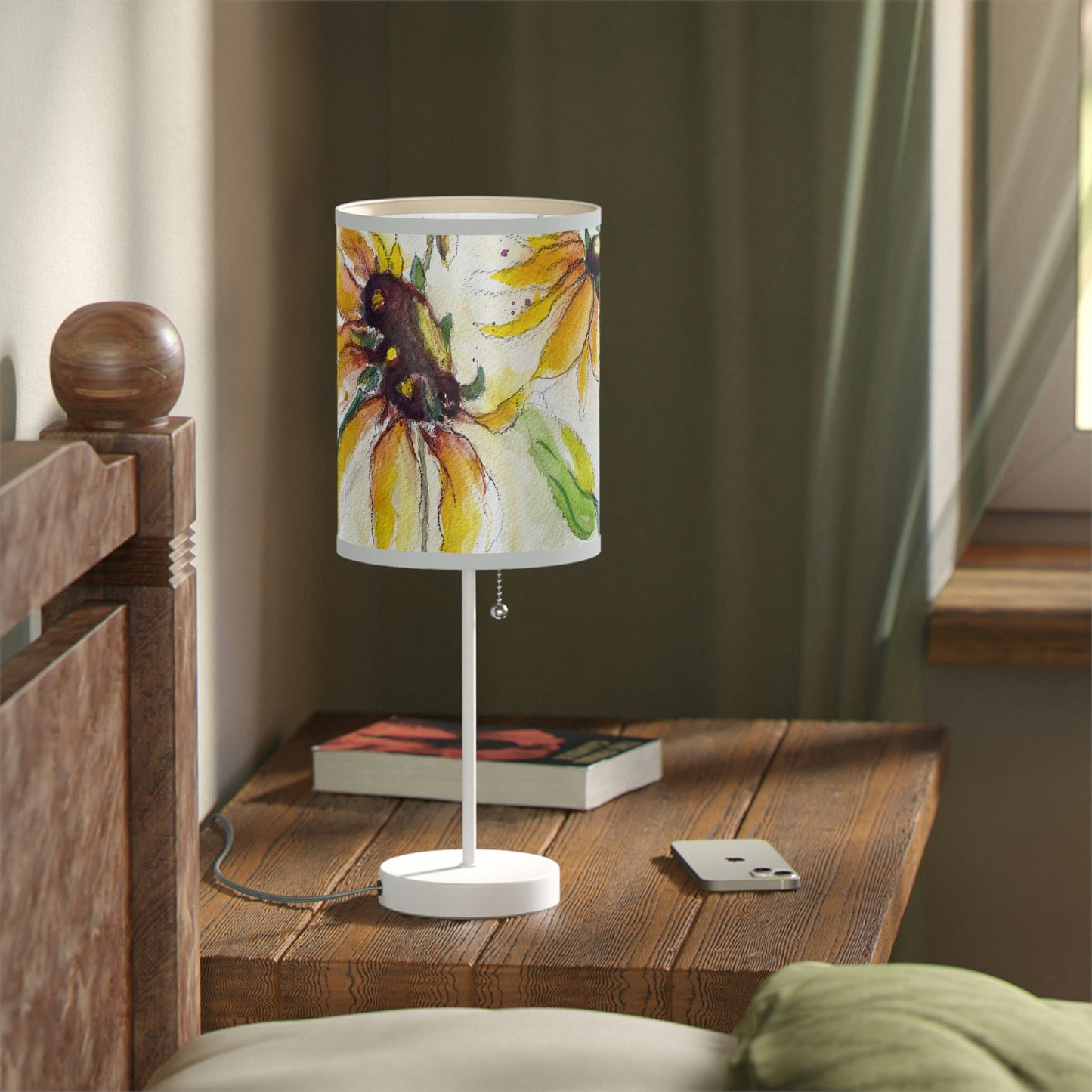 Autumn Sunflowers Lamp on a Stand, US|CA plug
