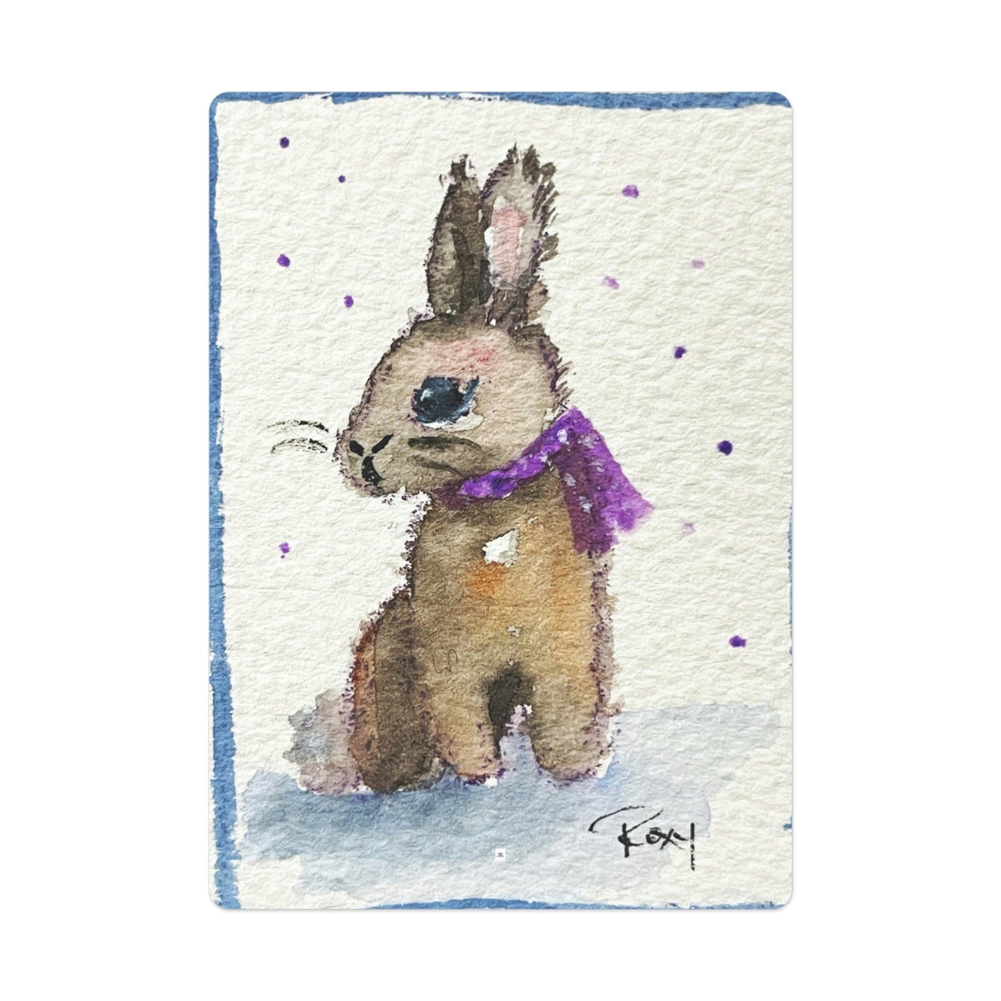 Scarf Bunny Poker Cards/Playing Cards