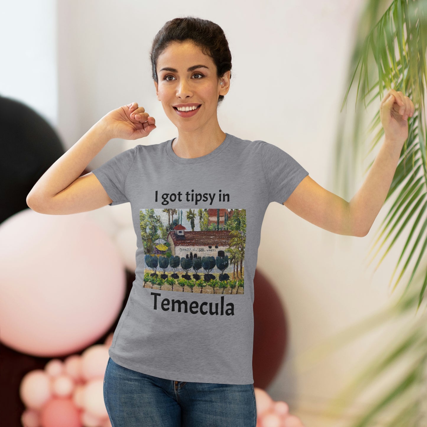 Me emborraché en Temecula Camiseta Triblend ajustada para mujer Temecula camiseta souvenir "Danza Del Sol"