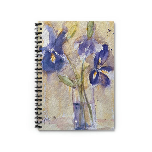 Purple Irises Spiral Notebook