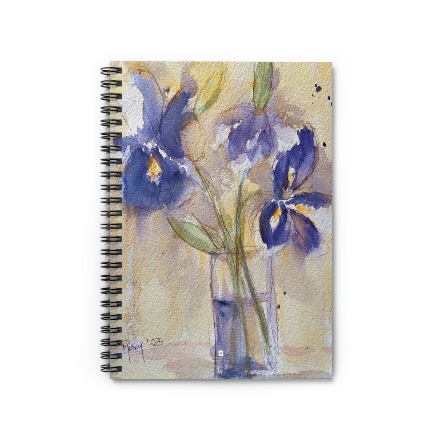 Iris violets Cahier à spirale