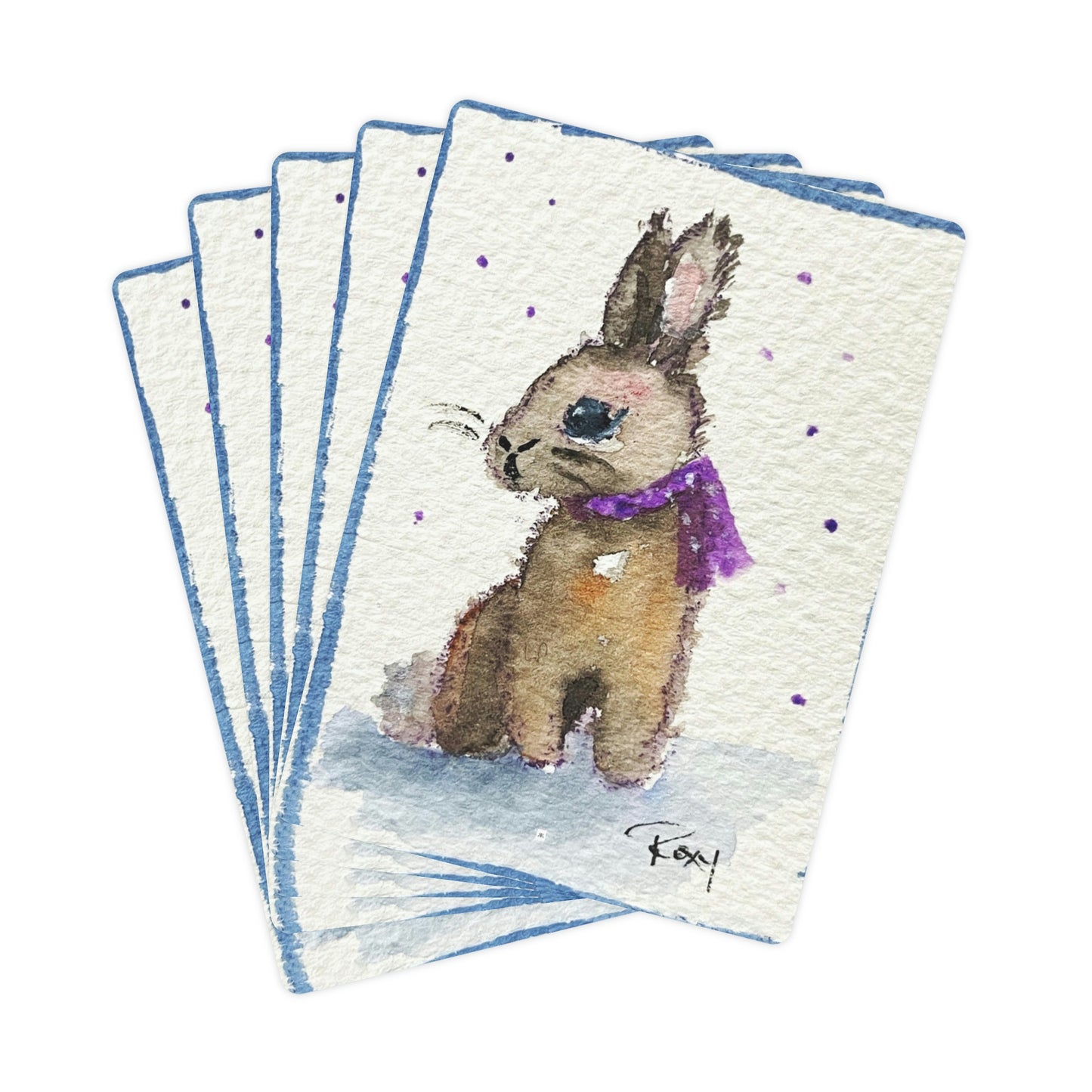 Scarf Bunny Poker Cards/Playing Cards