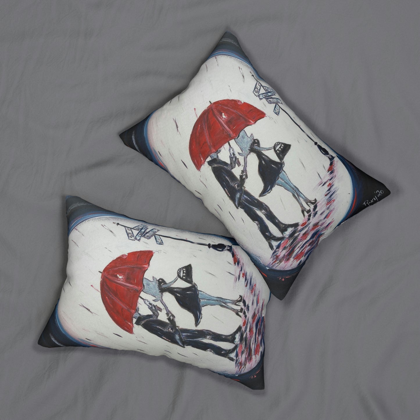 Romantic Couple "The Gentleman" Lumbar Pillow