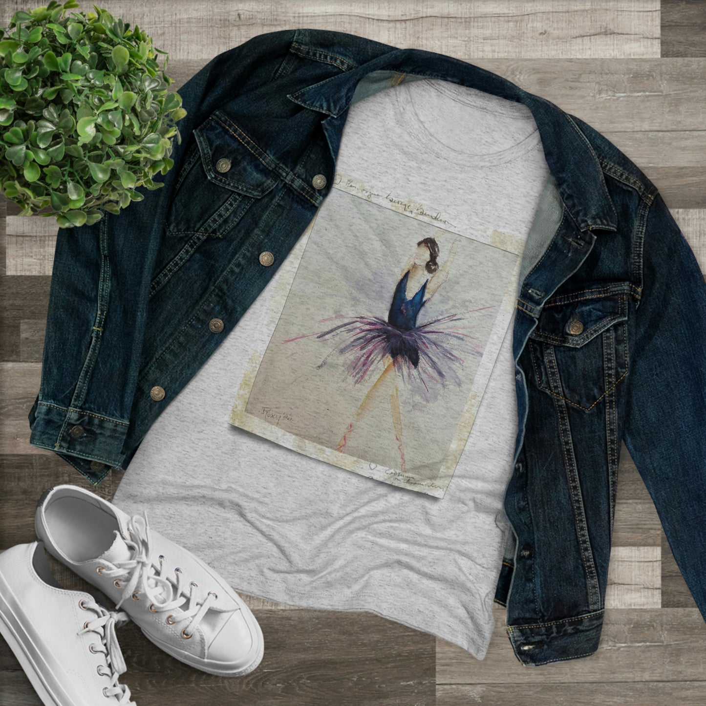 Ballet Dancer "Shine" Camiseta Triblend ajustada para mujer