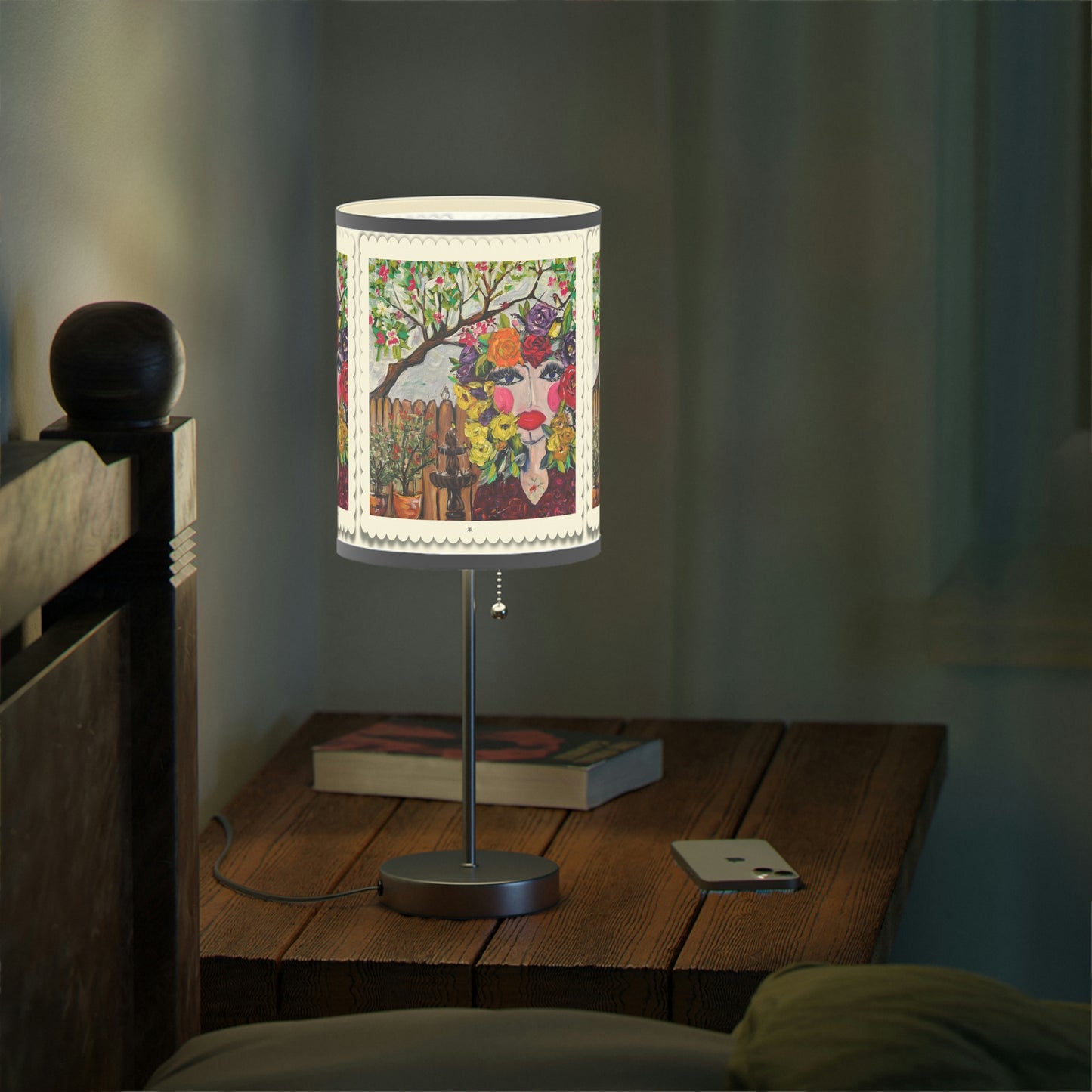 Birds and Blossoms Lamp on a Stand, US|CA plug