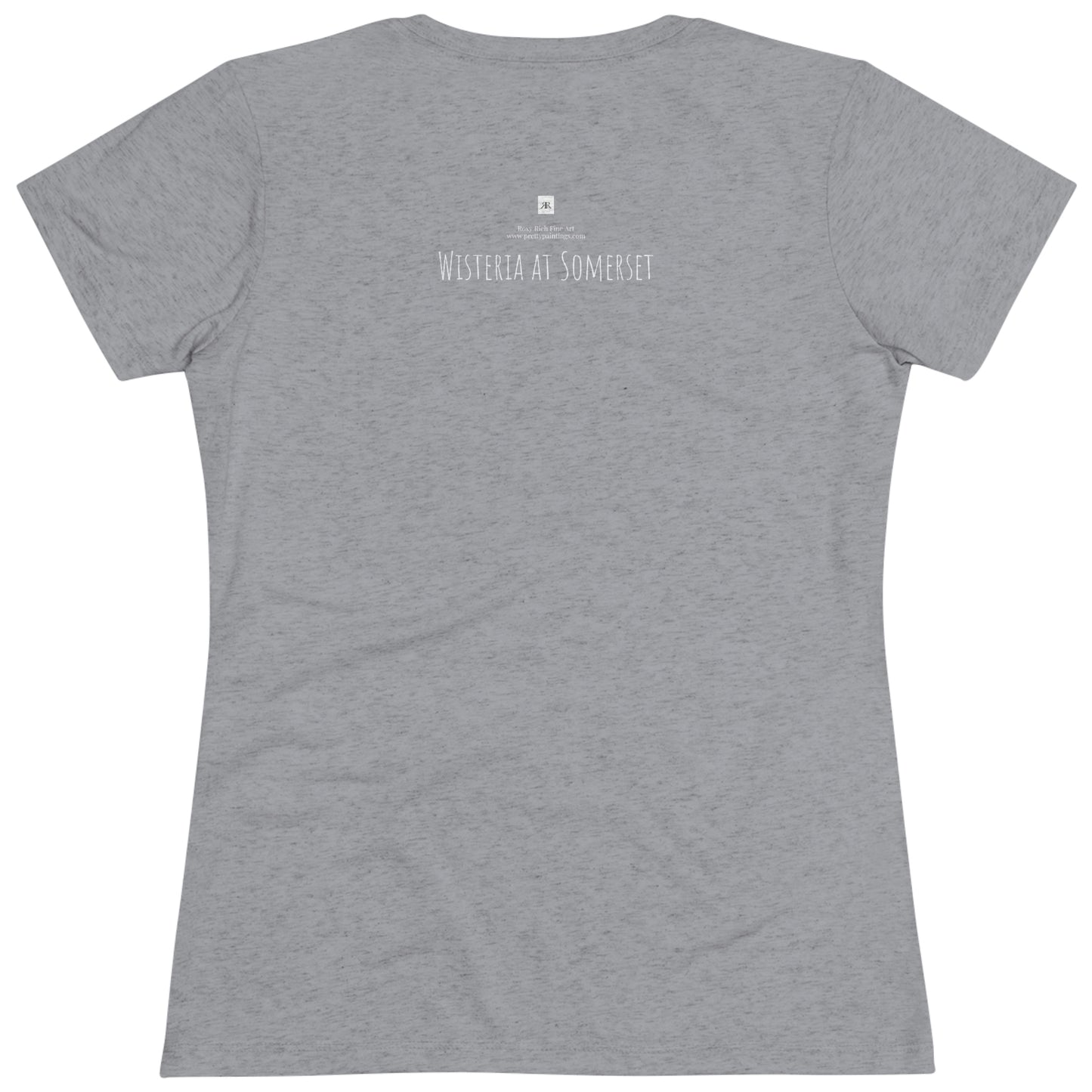 Wisteria at Somerset (sin marco) Camiseta Triblend ajustada para mujer