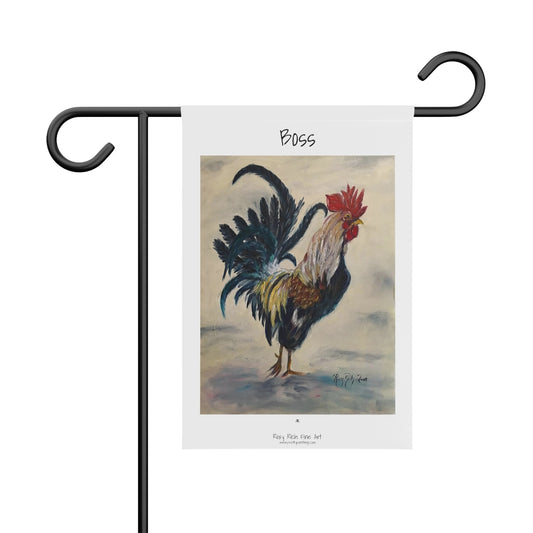 Boss Rooster  Garden or Chicken coup Banner